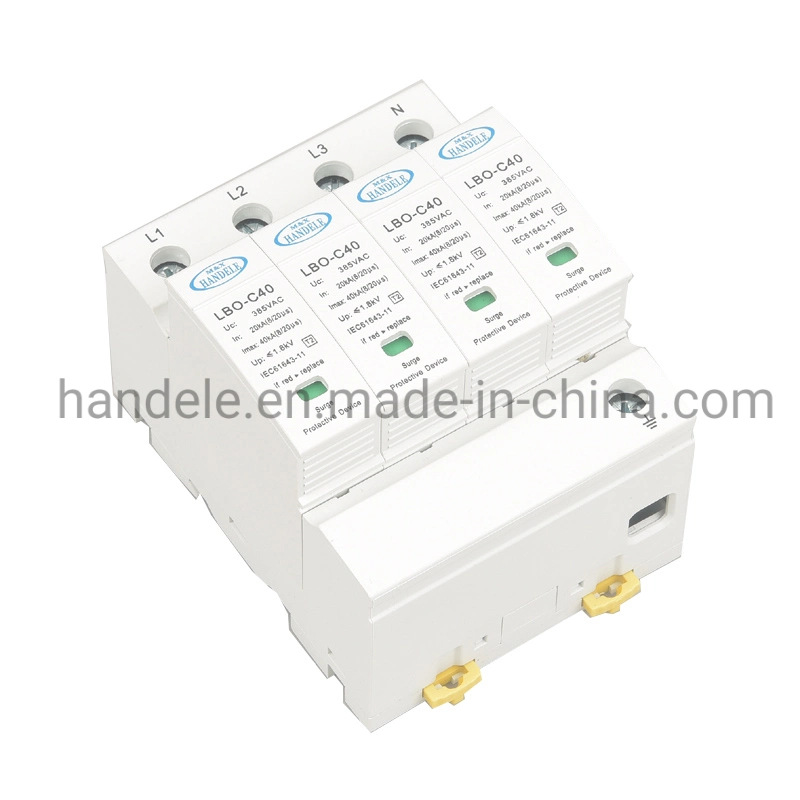 4p 40ka 420V Patent AC Lightning Arrester Surge Protectors